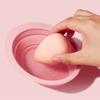 Silicone Folding Makeup Brush Scrub Bowl, Convenient Beauty Egg Cleaning Pad, Powder Puff Cleaning Bowl Tool