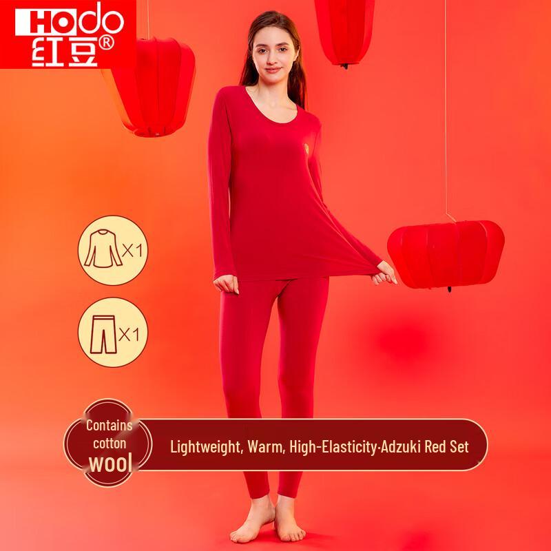 

Женский термокомплект Hongdou с благоприятным принтом S 160