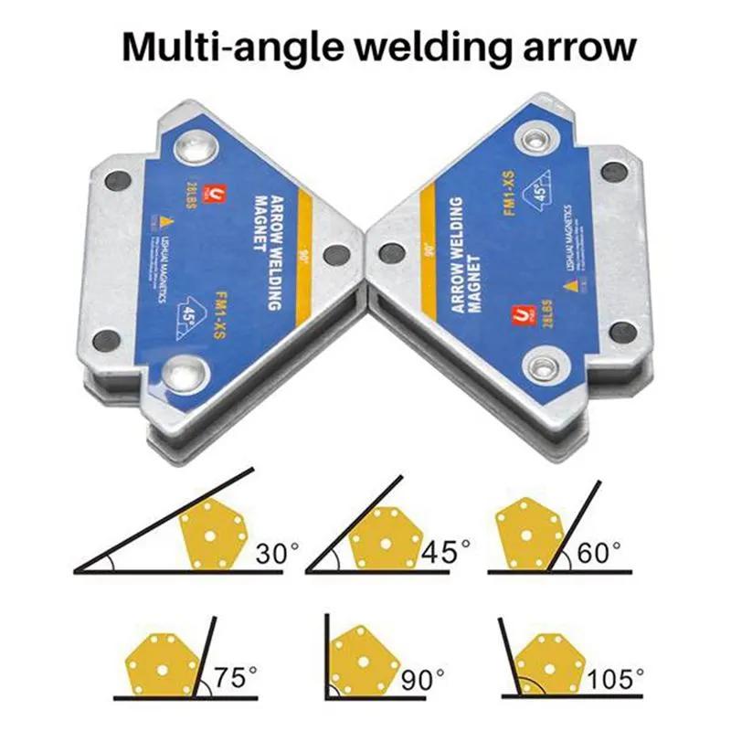 Magnetic Holder for Welding 49.99 Kg 4 Pcs. Corner Stopper I Positioner. Ferrite Magnetic Lokator for Svarochnykh Work I Pripoya (payki)