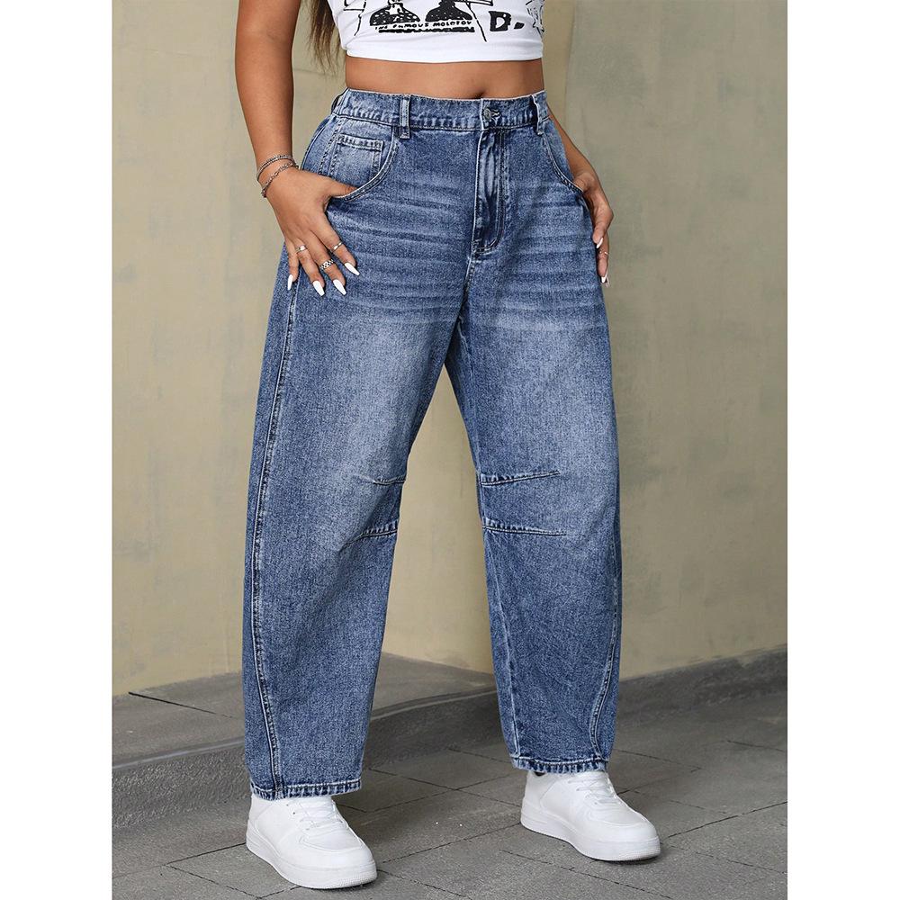 Women's Summer Loose Straight Wide-Leg Jeans