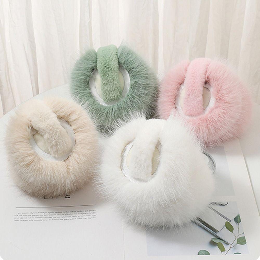 Windproof Winter Earmuffs Comfortable Fluffy Earflaps Women Men Ear Warmer  for Cold Weather