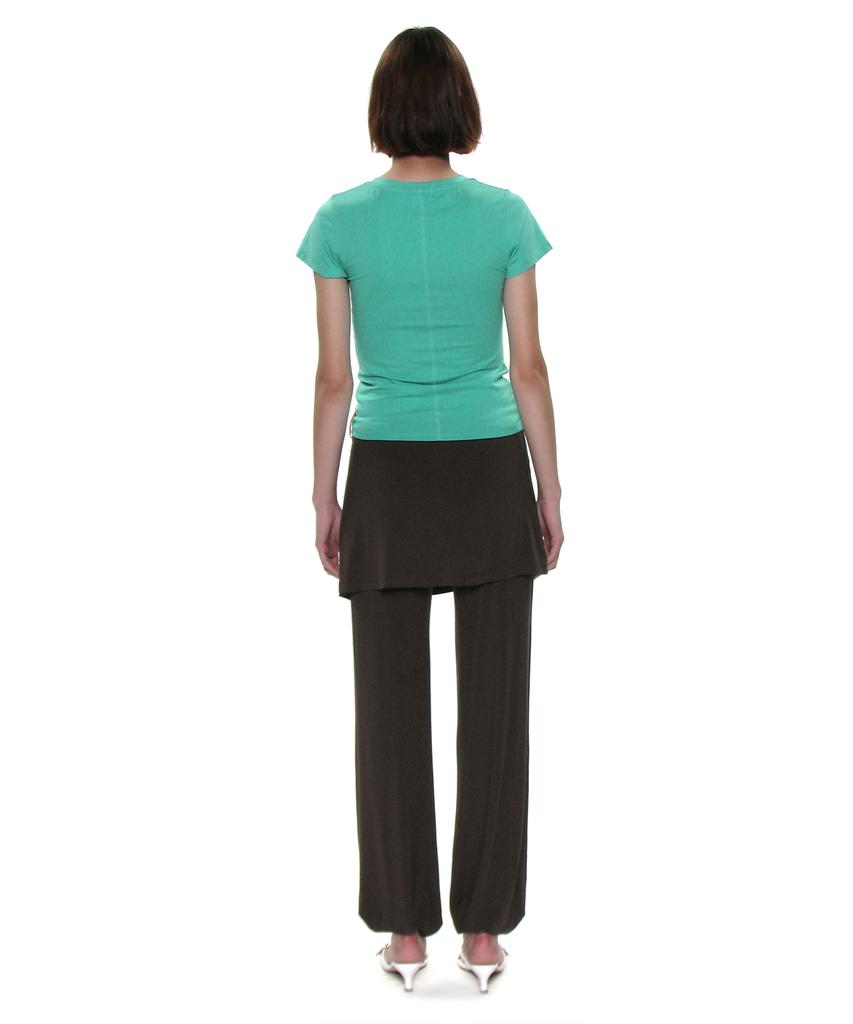 PARTIMENTO WOMEN Pwc V-Neck Baby Tee_Emerald