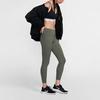 Nike Eine Luxe Einfarbige Fitness Trainings Leggings mit mittlerem Bund Damen Leggings Grün BQ9995-326