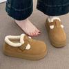 Thick-soled Velvet Birkenstocks Warm Snow Boots New Winter Birkenstocks Wool Cotton Shoes