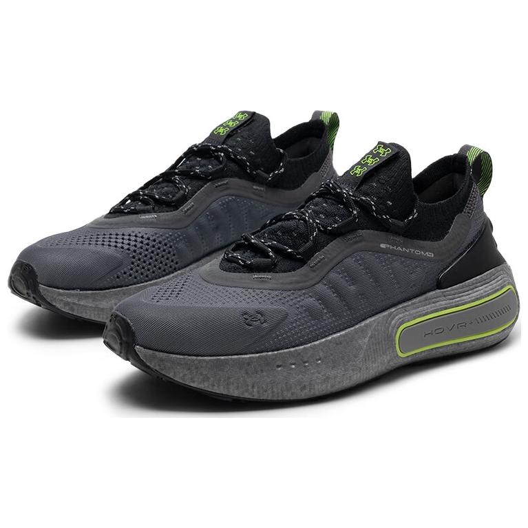 Under Armour Phantom 4 Reflect - Castlerock Unisex Sneakers Black Hyper-Green 3027672-025