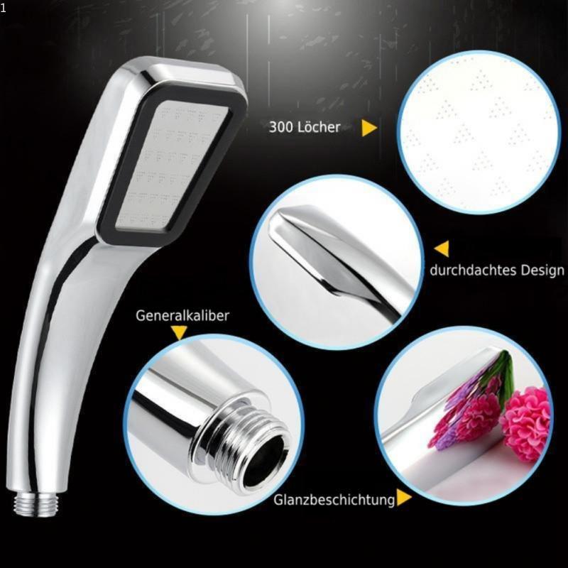 Silver Shower Head High Pressure Water Output Universal Adaptation Pressurized Hand Shower Nozzle Water Bathroom Accessories