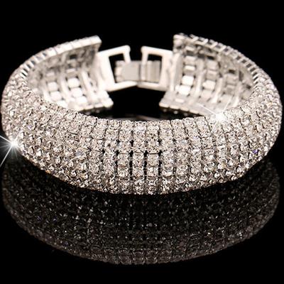 Luxus Mode Strass Armband Schmuck Braut Accessoires
