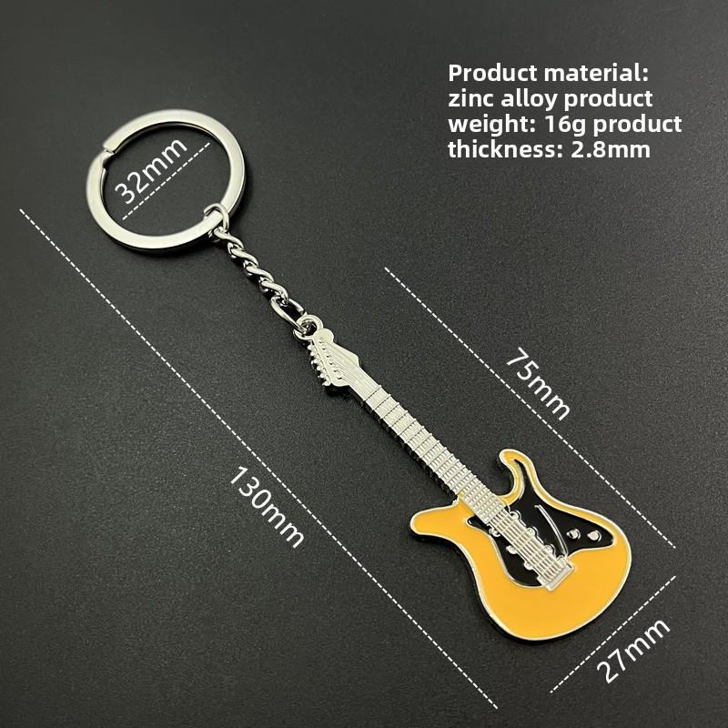 1PC New Dice Key Chain Metal Personality Dice Poker Soccer Guitar Model Alloy Keychain Gift Car Key Ring