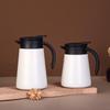 New Simple 304 Stainless Steel Coffee Thermos Flask with Portable Handle, Large Capacity, and Duckbill Spout