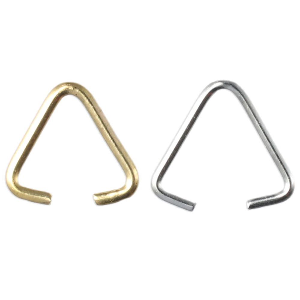 iron Triangle Open Jump Rings gold, silver 15mm Split Rings Jewelry Accessories