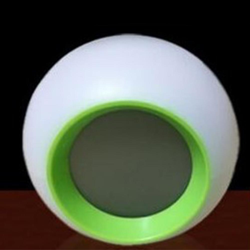

Creative Spherical 7 Colors Changing Light Natural Sound Alarm Clock Green#0