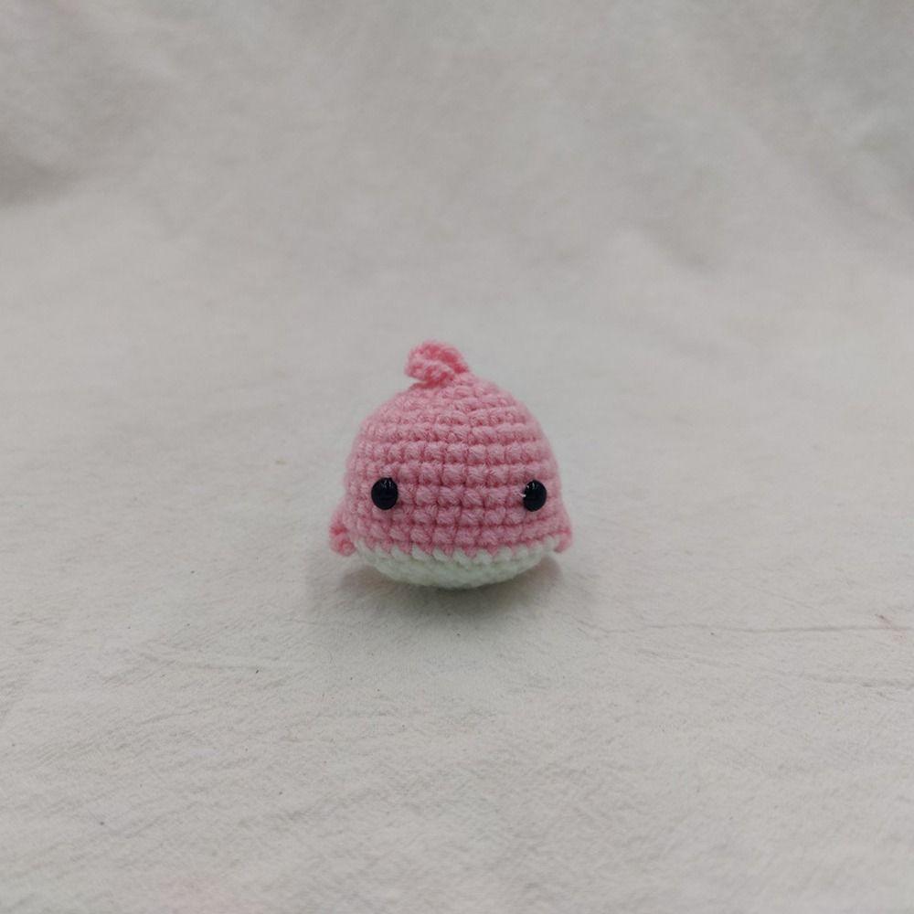 Bag Pendant Little Whale Keychain Wool Making Knitting Keyrings  Backpack Ornaments