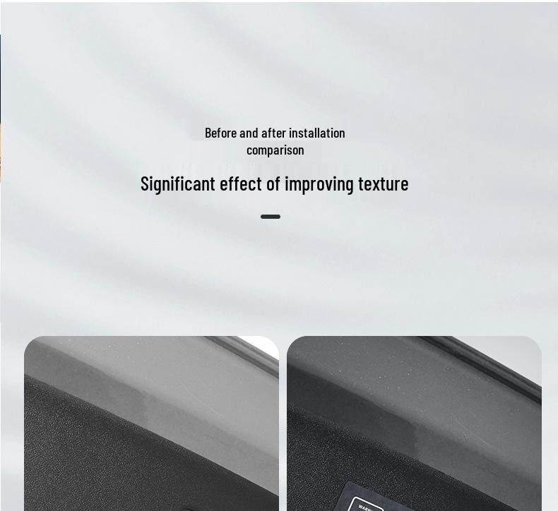 Alcantara Suede Tailgate Reminder Sticker for AITO M9 Interior Decoration