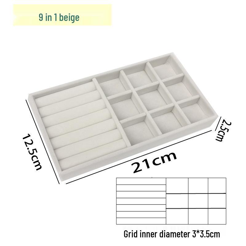 Samt-Schmuckschatulle für Ringe und Ohrringe - Staubdichte Aufbewahrungs- und Vitrinenschachtel