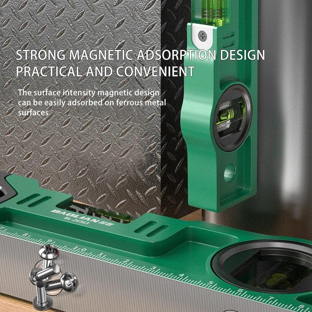 High Precision Angle Finder Aluminum Zinc Zinc Alloy Magnetic Level Measuring Ruler  Renovation Work