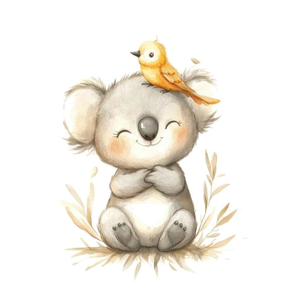 Boho Style Cartoon Animal Illustrations Posters Prints Canvas Painting Wall Art Picture Living Room Home Baby Room Nursery Decor