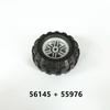 Rainbow Pig MOC Parts Wheel 56145 + Tire 44309 15413 55976 70695 Compatible Bricks DIY Building Blocks Particle Kid Toy Gift