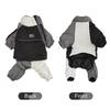 Winter Dog Jacket Warm Thicken Cotton Clothes With Traction Ring Dog Windproof Coat Medium Large Dogs Outdoor Cold Proof Clothes
