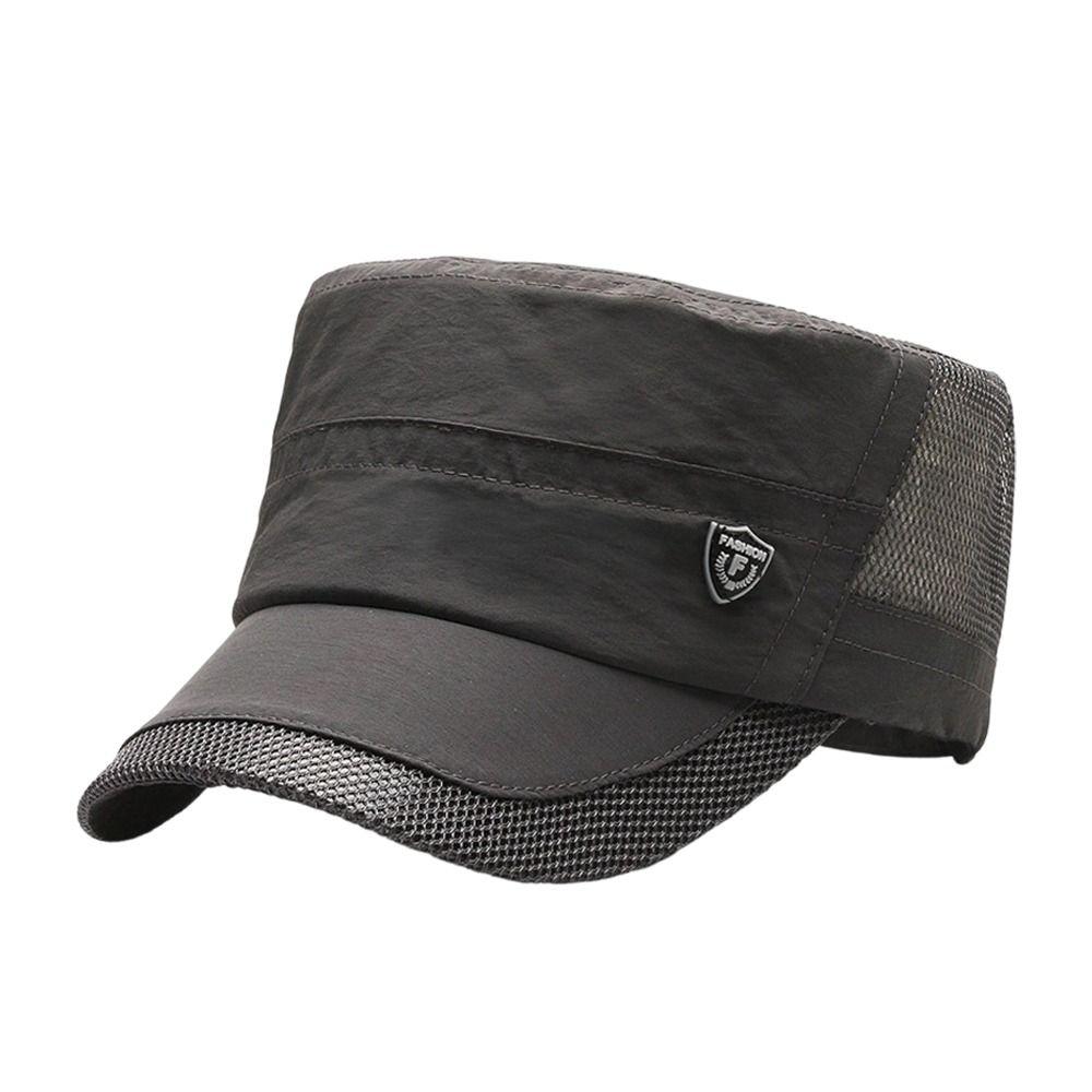 Fashion Summer Fishing Hat Cotton Mesh Breathable Baseball Cap Anti-UV Outdoor Sunscreen Sun Hat Men Women
