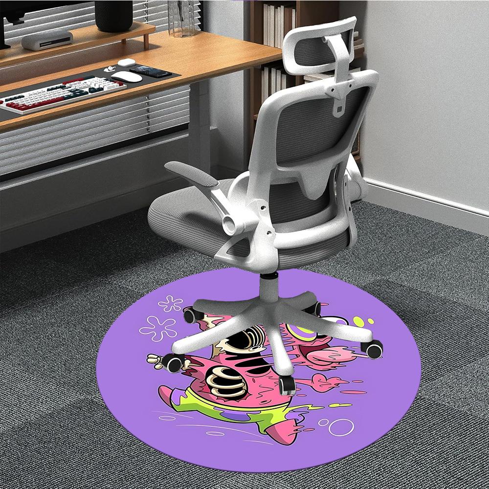 1pcPatrick Star Office Round Area Rug, Indoor Mat Suitable For Office, Bedroom Living Room Home Decor, Room Deco,  Offic a0928117