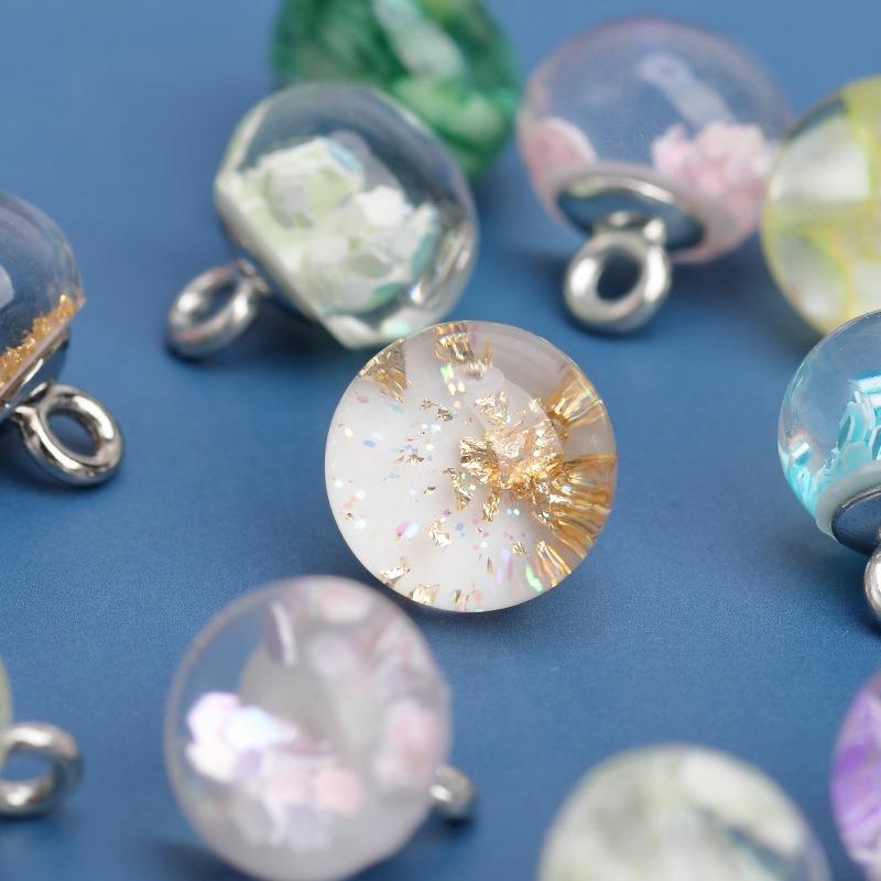 10pcs Transparent Frog Clasps with Jade Beads Handmade Chinese Knot Buttons for Cheongsam, Hanfu Costume