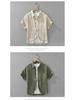 Men's Summer Japanese Style Ramie Short Sleeve Shirt - Casual, Loose, Fashionable, Versatile Top