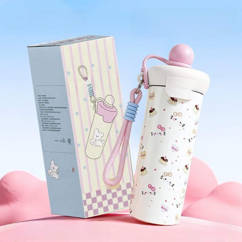 Style Insulated Travel Mug With Straw And Carry Rope For Office And Outdoor Use
