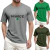 T-shirt Popolare da Uomo con Stampa Girocollo a Maniche Corte