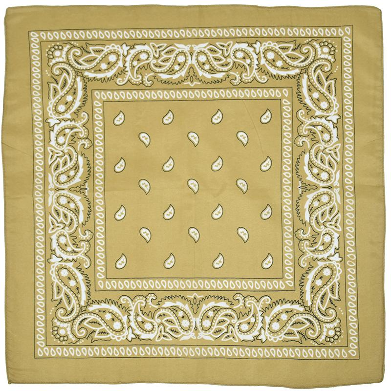 Fashion Hip Hop Bandana Outdoor Unisex Black Hair Band Neck Scarf Headwear Wrist Wraps Head Square Scarves Print Handkerchief