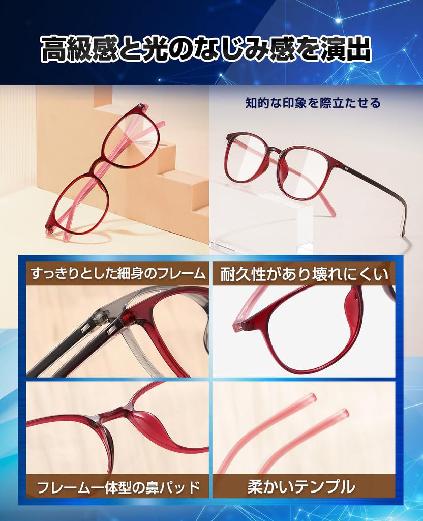 GOKEI Magnifying Blue Light Magnifying Magnifying Magnifying Magnifying For Detailed Radiation Red Glasses, 1.8x Magnification, Lightweight, Blocking,