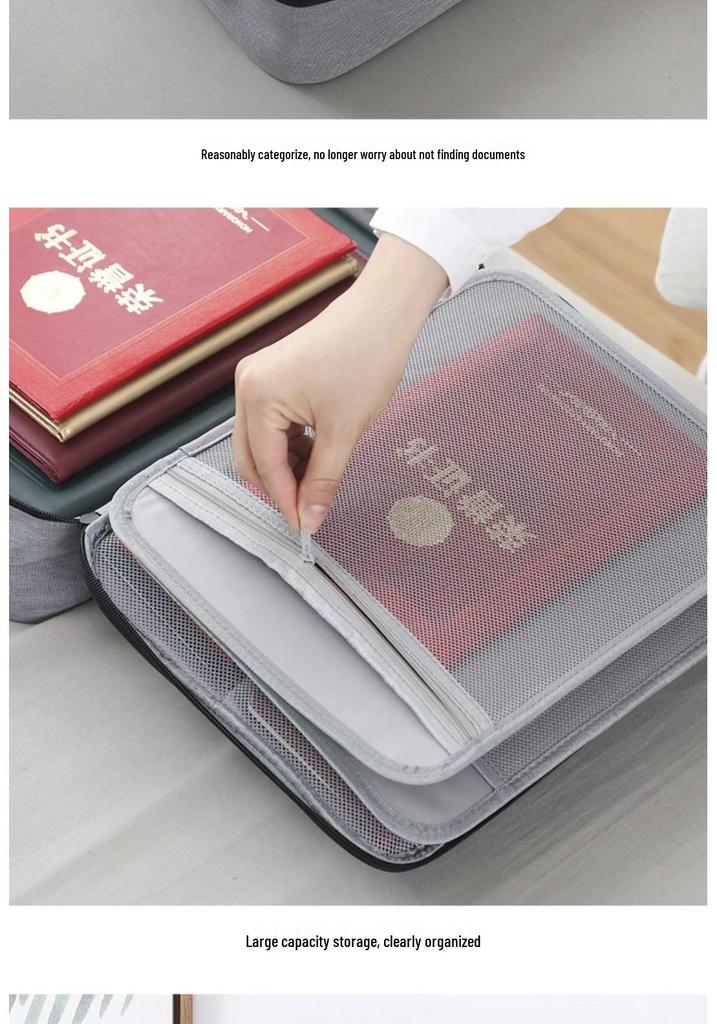 Japanese Style Multi-layer Travel Document Bag: Large Capacity Passport & Card Holder with File Organization