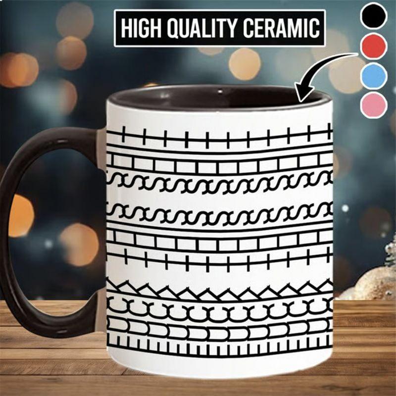Ceramic Cup Microwave-Safe Coffee Mug Drinking Cup Desktop Ornament for School Study Living Room Daily Use Birthday Kitchen Home