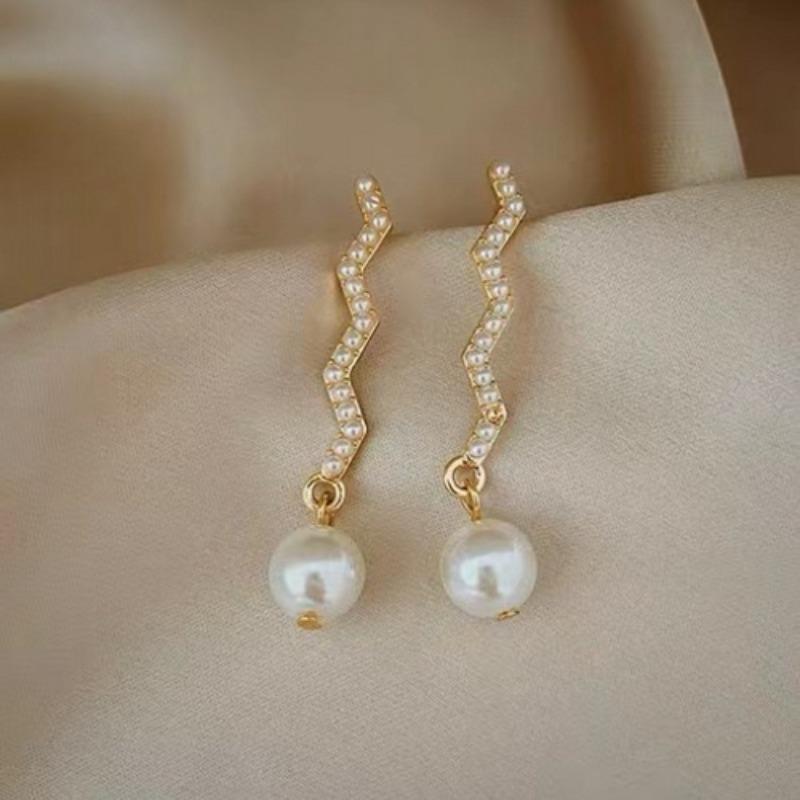 Boucles d'oreilles à longues pampilles pour femmes, style coréen Dongdaemun, design original, boucles d'oreilles polyvalentes