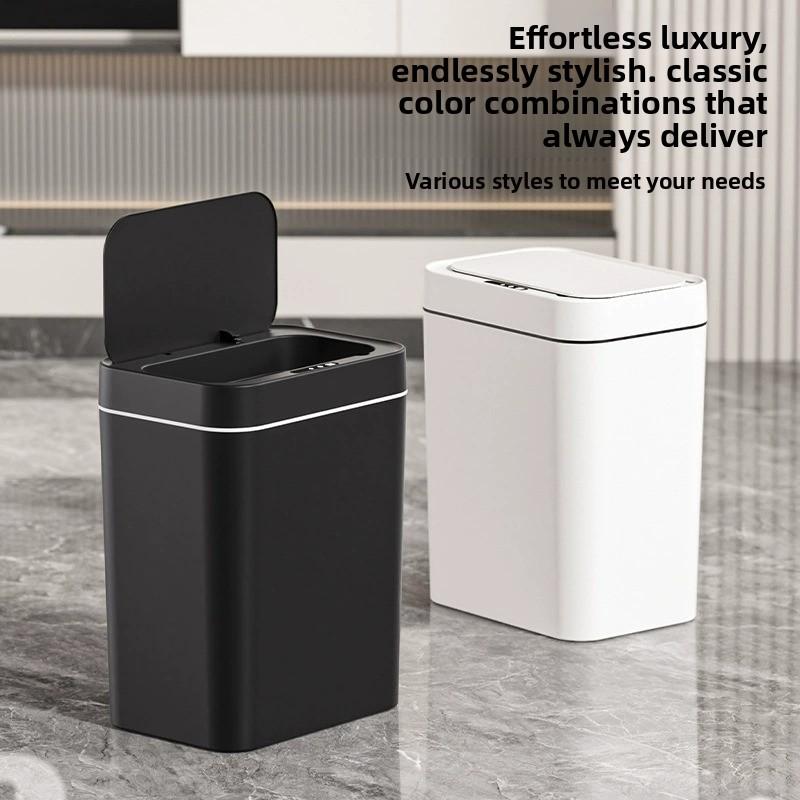 Cubo de basura inteligente automático para cocina baño dormitorio sensor de movimiento sin contacto