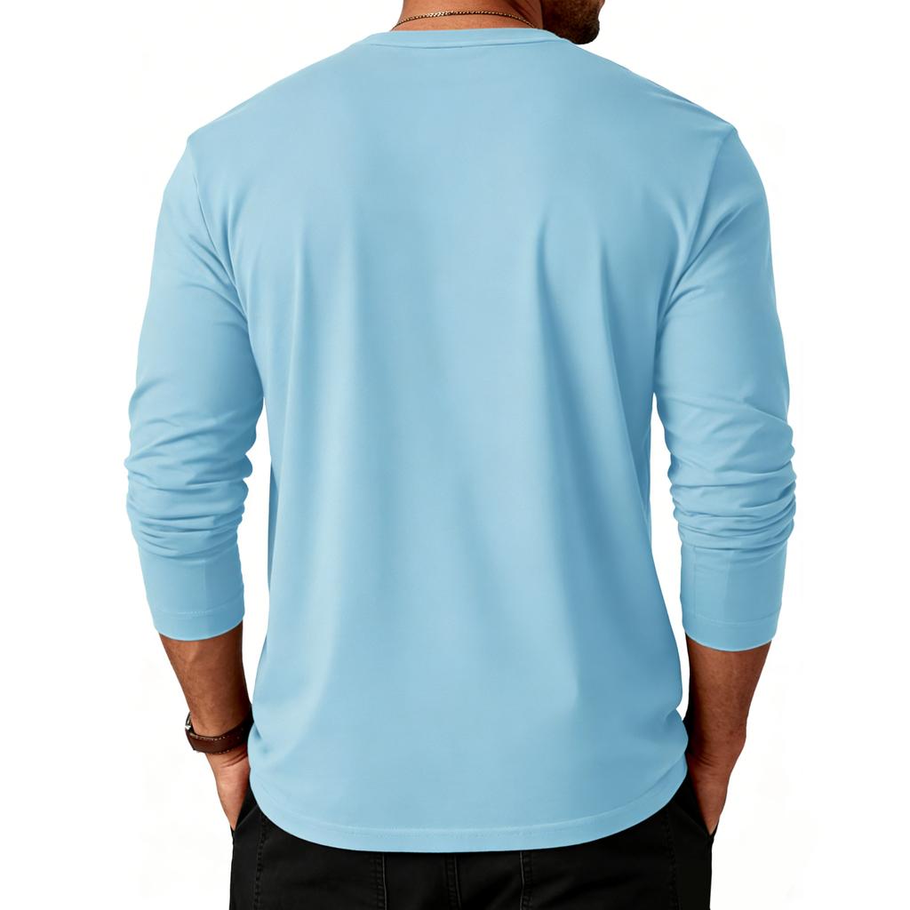 Men's Color Casual Long Sleeve Sleeve Top Casual Shirt Summer Shirt Blouse