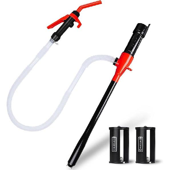 Portable Battery Operated Fuel Transfer Pump,Electric Siphon Pump For Gas,Water, Oil And Diesel Transfer-Orange