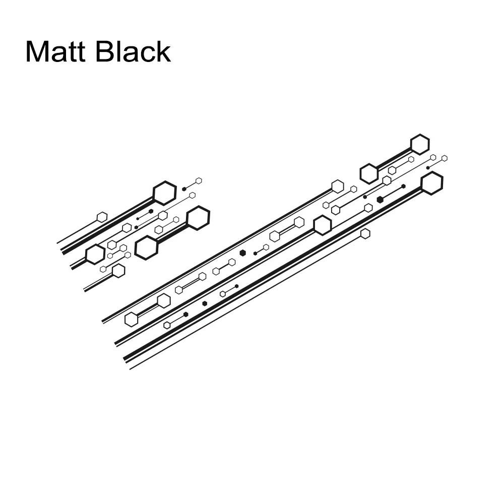 Car Hood Roof Sticker Graphics Racing Sport Decal Universal for Car SUV Pickup Truck Vehicle Vinyl Cover Auto Tuning Accessories Matt Black