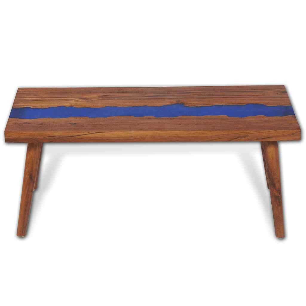 Teak Resin Coffee Table 100 x 50 x 40 cm