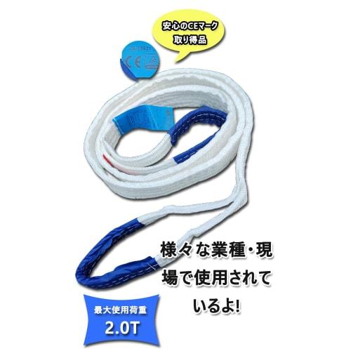 Sling Belt 2t 50mm 3m Set of 2 Eye-shaped On Both Ends Band-shaped Fiber Sling Working Load 2000kg Belt Sling Fiber Belt Tool Shipping Moving Work Eff