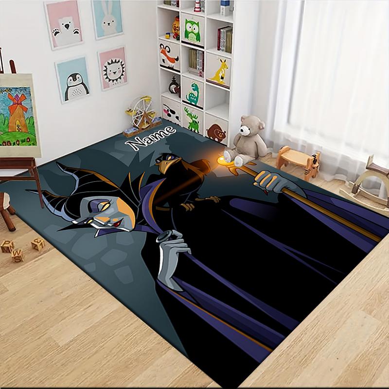 Custom Name Undersea Mermaid Adventure Carpet Rug Customizable Soft Washable Anti-Slip Home Living Room Sofa Mats Personalized Rug. 0909359