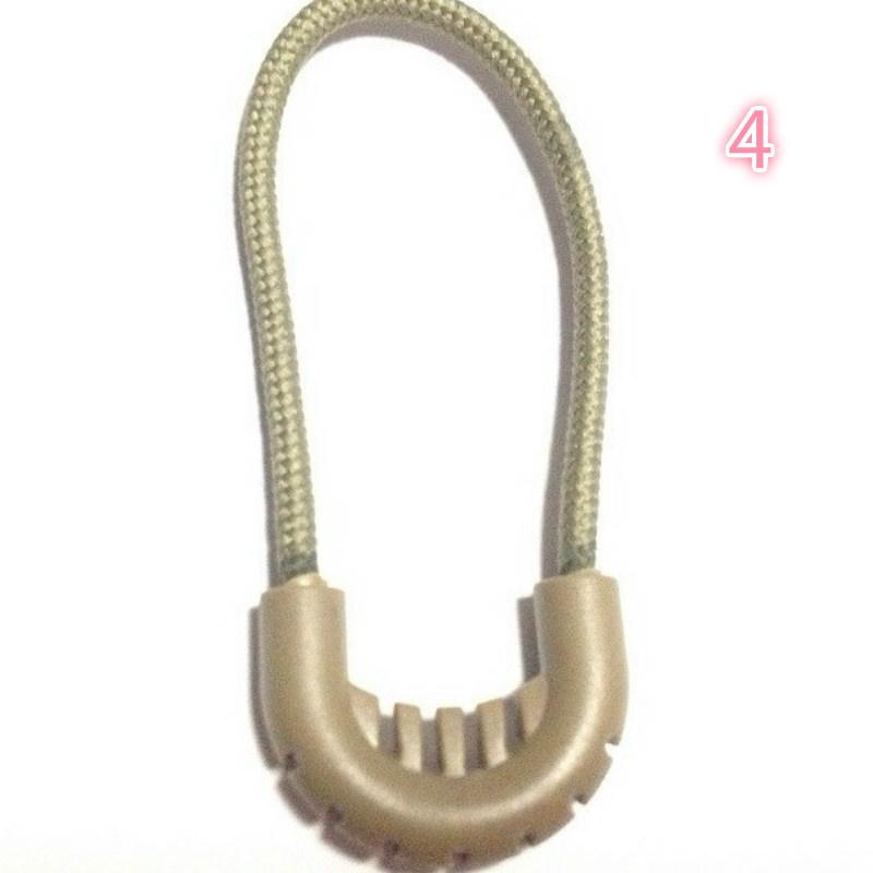 2pcs Zipper Pulls Cord Rope Ends Lock Zip Slider Replacement Fastener Loops For Clothing Bags