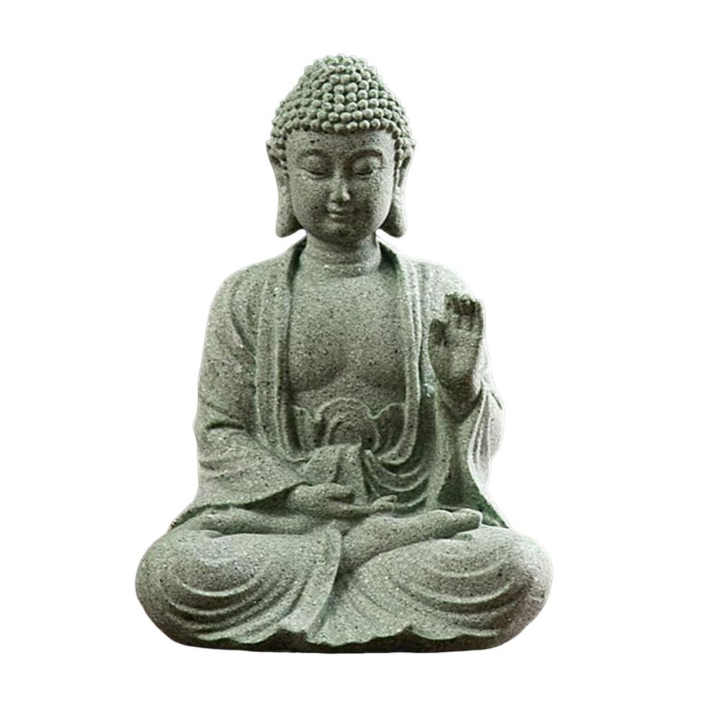 Meditating Buddha Statue Sculpture Table Art Home Room Decoration Gift for Housewarmin