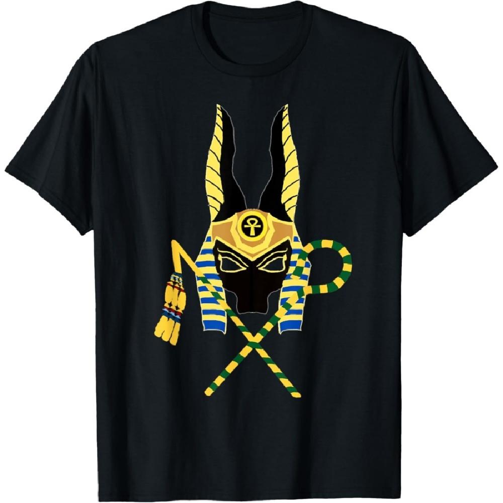 

Anubis Mask Jackal Ancient Egyptian God Pharaoh Mask T-Shirt T-Shirt S