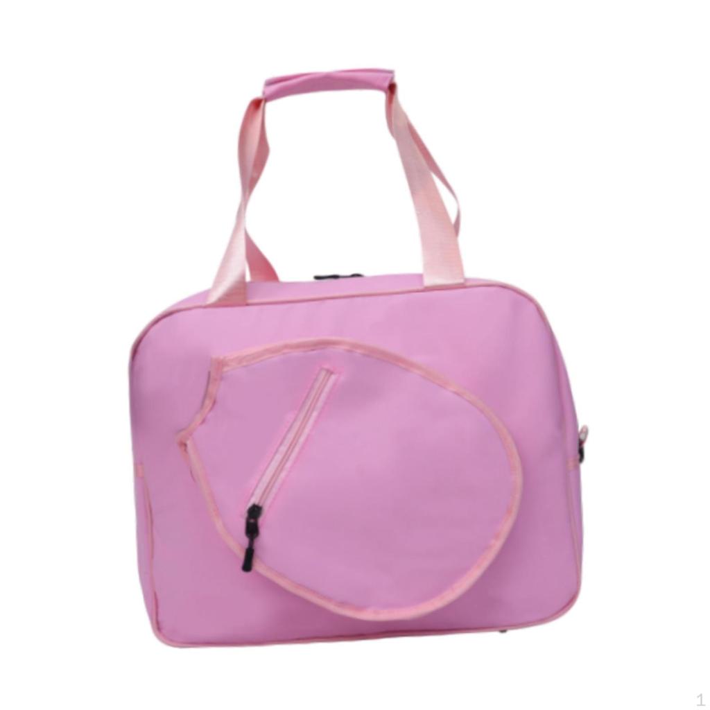 Pickleball Bag Paddle Multipurpose Portable Handbag Zipper Shoulder