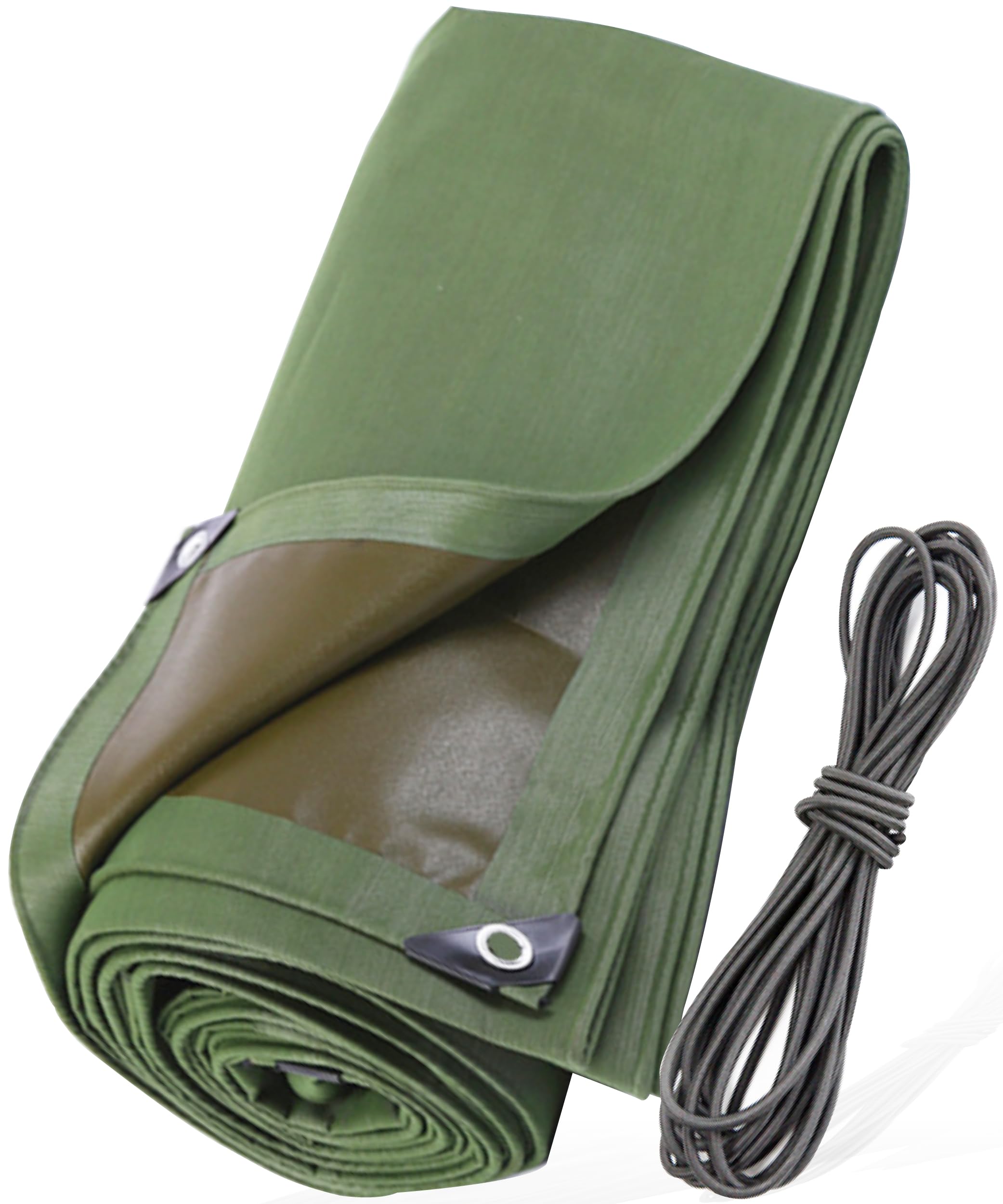 

Light truck bed extra thick with elastic waterproof and cover, (0.85mm), straps, water-repellent. зелёный