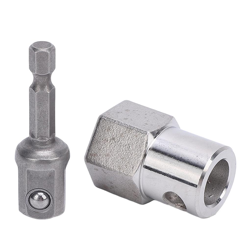 Trailer Jack Drill Adapter Metal Stainless Steel Cordless Drill Adapter Kit with 12 Inch Socket