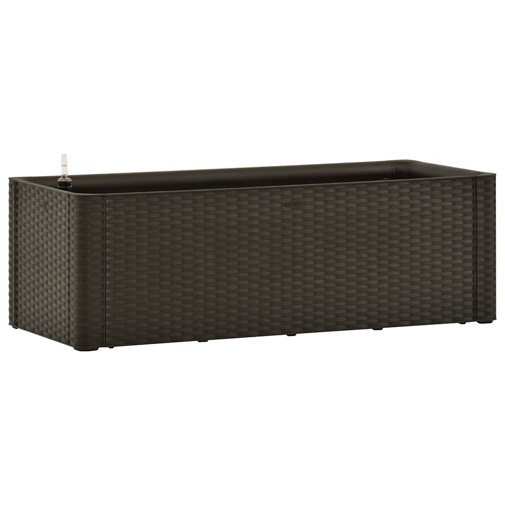 Vidaxl Podwyższona Donica Z Systemem Podlewania, Mokka, 100X43X33 Cm