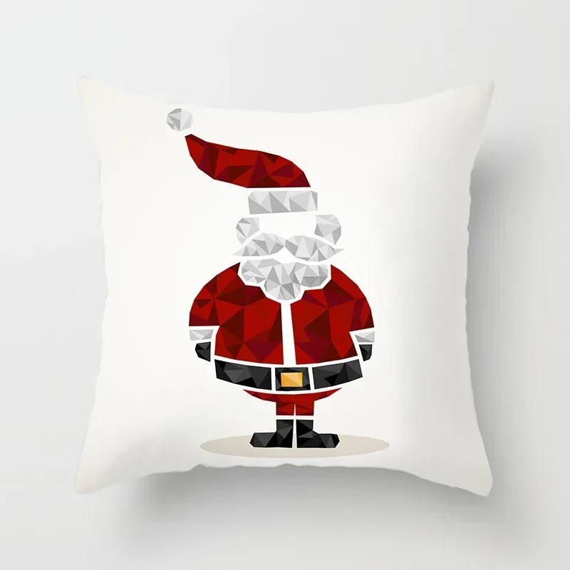 Christmas Themed Pillowcases Car Ornaments Office Santa Claus Living Room Sofa Home Pillowcases