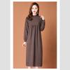 Knitted Dress for Women Loose Mid-length Sweater Long-sleeved Casual Sweater Dress for Autumn and Winter