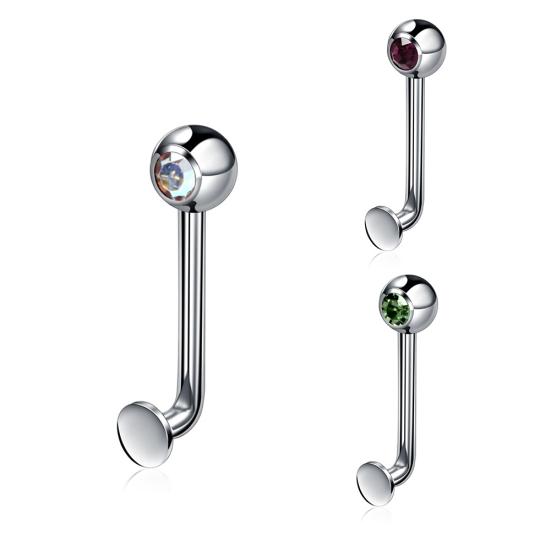1Pc Steel Fashion Stainless Ring Genital Vertical Barbell Body Piercing Jewelry Gift